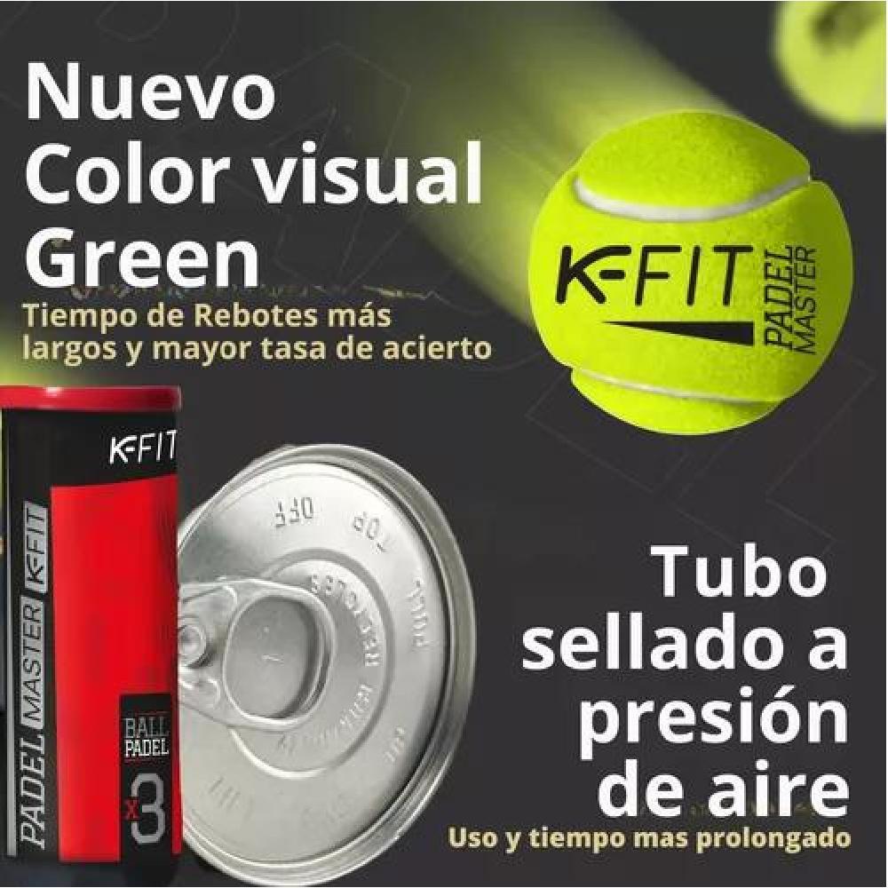 PACK 6 TARROS PELOTAS PADEL K-FIT 18 UNIDADES - 4