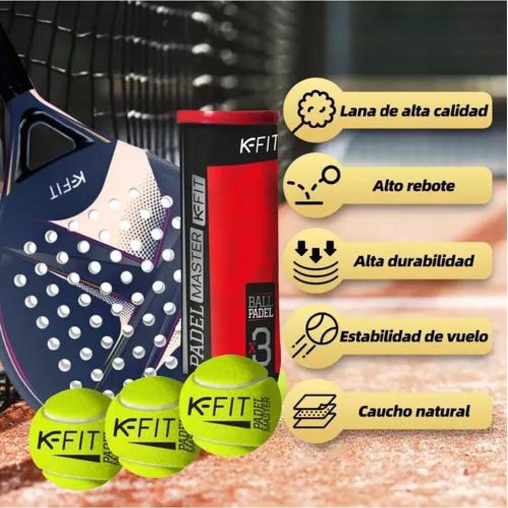 PACK 6 TARROS PELOTAS PADEL K-FIT 18 UNIDADES - 6