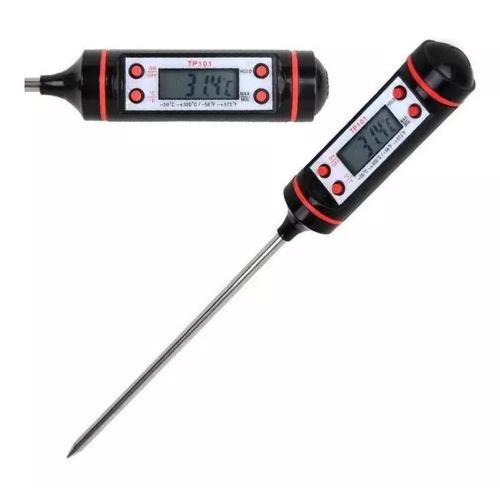 TERMÓMETRO PARA MEDIR TEMPERATURA DE ALIMENTOS, COCINA, COLOR NEGRO - 2