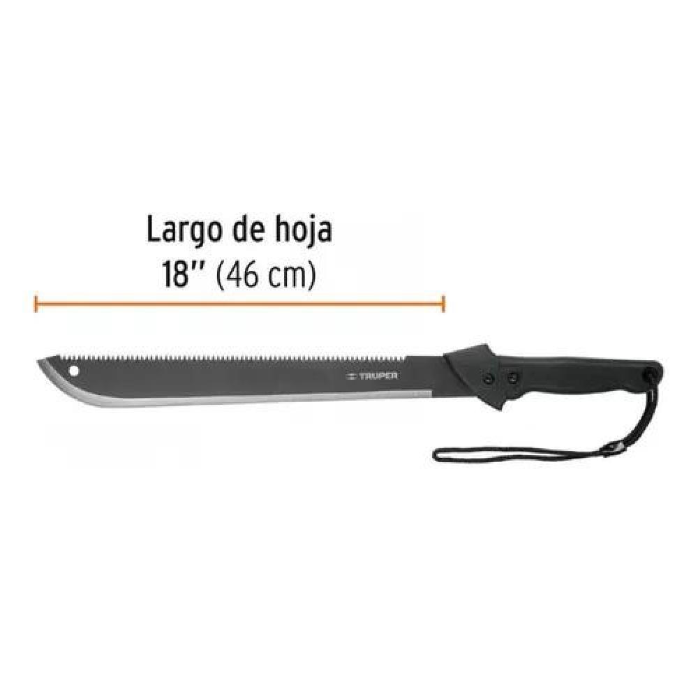 MACHETE CON SERRUCHO + ESTUCHE PROFESIONAL MARCA TRUPER - 3