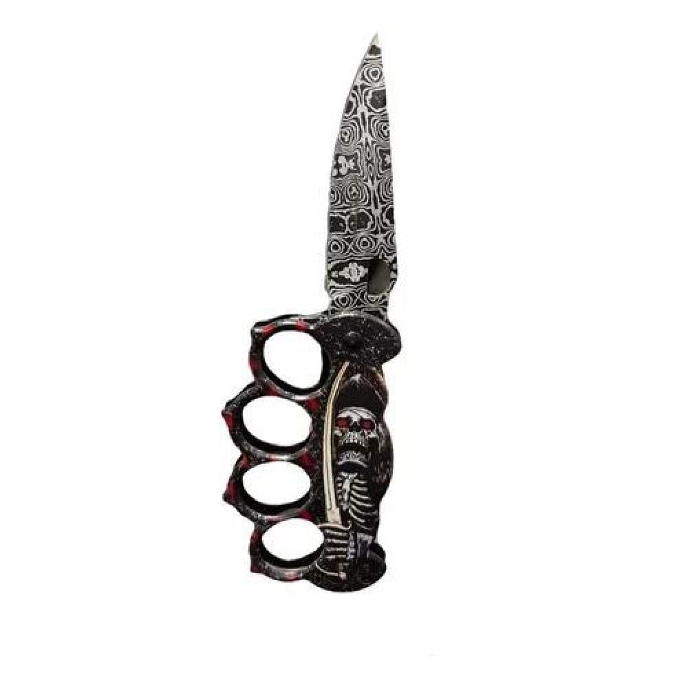 MANOPLA CUCHILLO HIBRIDA MERCENARIO PUÑAL TACTICO DEFENSA - 2