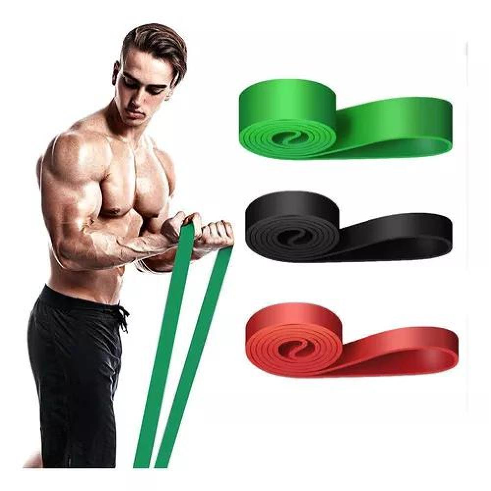 KIT BANDAS ELÁSTICAS DE RESISTENCIA PULL UP CROSSFIT GYM 3PK - 4