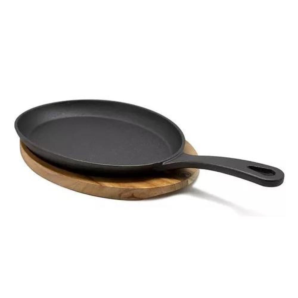 PLATO HIERRO FUNDIDO OVALADO BLACK BULL COLOR NEGRO - 1