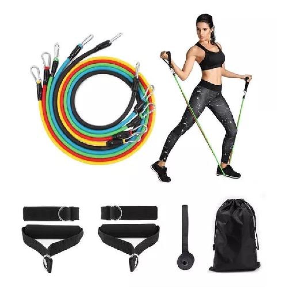 PACK SET LIGAS DE EJERCICIOS+ BANDAS DE RESISTENCIA FIT - 5