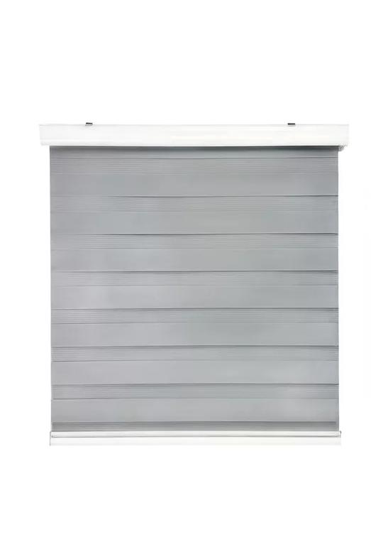 CORTINA ROLLER DUO ZEBRA DÍA NOCHE 150X200CM GRIS - 1
