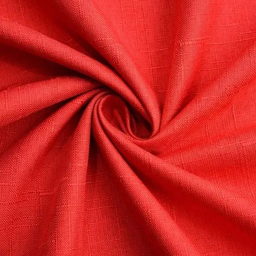 CORTINA LINO CON BLACKOUT ENGOMADO TÉRMICA 140X220 ROJO - 2