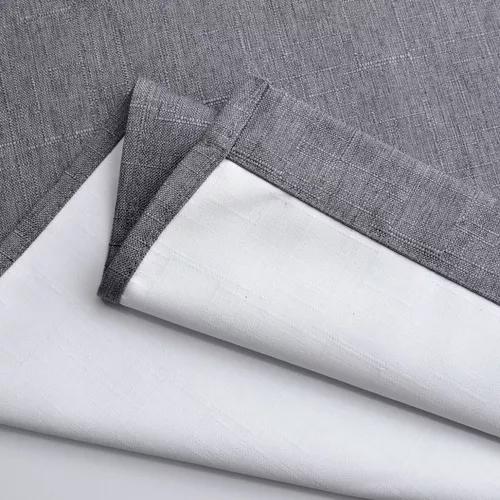 CORTINA LINO CON BLACKOUT ENGOMADO TÉRMICA 140X220 GRIS OSCURO - 5