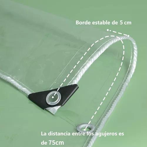 CORTINA PVC ROLLER CIERRE DE TERRAZA TRANSPARENTE 3M × 2M - 6