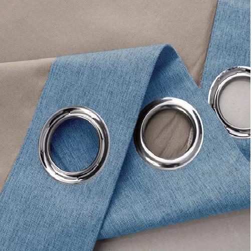 CORTINA BLACKOUT 100% 2 PAÑOS 140X220CM TEXTURA LINO DENIM - 6