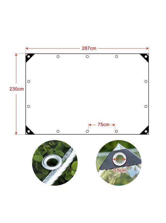 CORTINA PVC ROLLER TERRAZA TRANSPARENTE 3M X 2M - 2