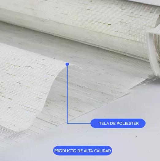 CORTINA ROLLER DUO ZEBRA DÍA NOCHE 150X200CM BLANCO JASPEADO - 3