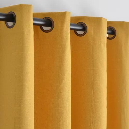 CORTINA LINO CON BLACKOUT ENGOMADO TÉRMICA 140X220 AMARILLO - 2
