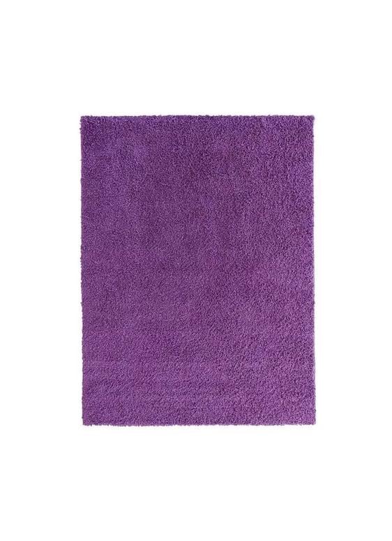 ALFOMBRA PELUDA GRANDE 2X2.4 M MORADO - 1