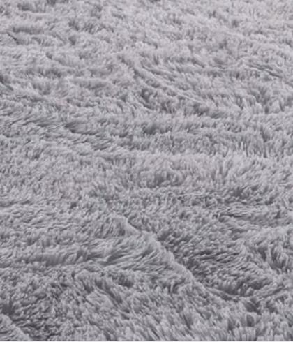 ALFOMBRA PELUDA GRANDE 2X2.4 M GRIS - 1
