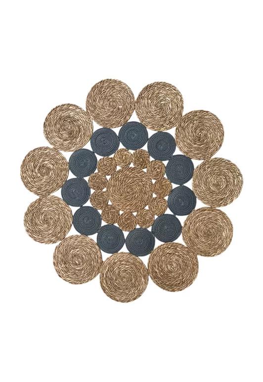 ALFOMBRA REDONDA YUTE 120 CM PARA DECORACIÓN LIVING Y EXTERIORES - 1