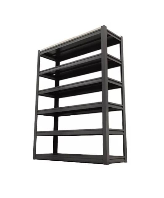 ESTANTE METÁLICO ARMABLE 100X30X183CM ORGANIZADOR NEGRO - 1