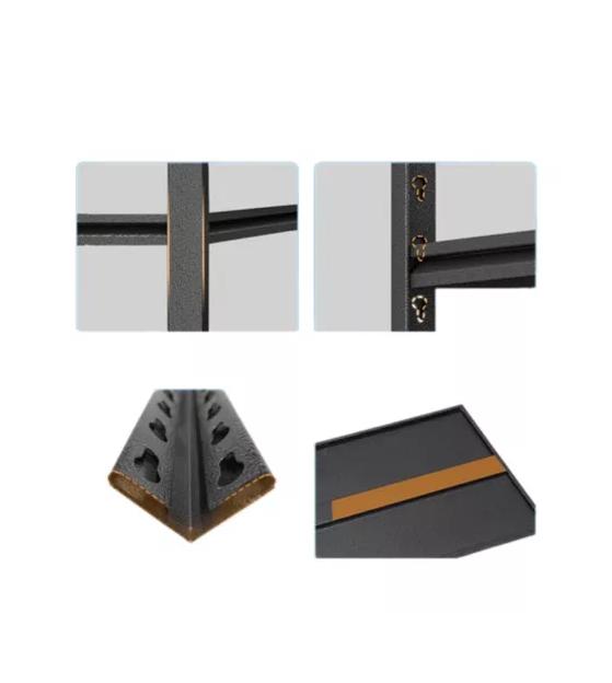 ESTANTE METÁLICO ARMABLE 100X30X183CM ORGANIZADOR NEGRO - 5