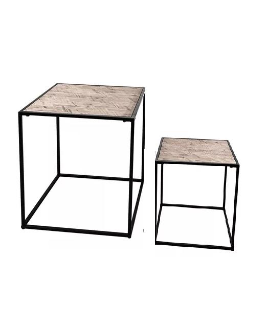 SET MESAS APOYO ARM. MOD. 37X37X40 Y 33X33X35 CM - 2