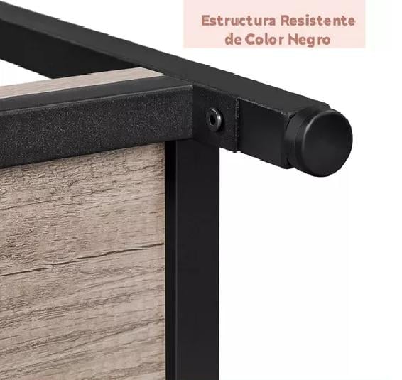 ARRIMO TRES NIVELES, MADERA GRISÁCEA - 5
