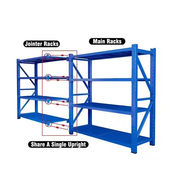 ESTANTE RACK METÁLICO 400KG 150X50X200CM AZUL - 2