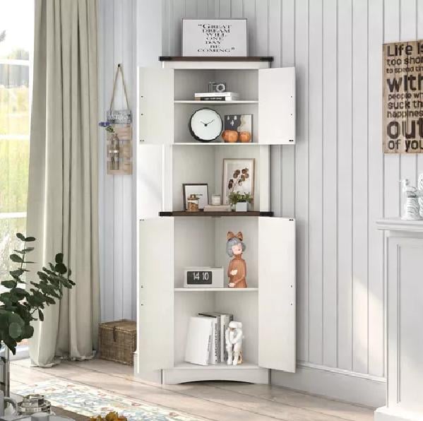 ESTANTE ESQUINERO REPISA MODERNA 172CM DE ALTO PARA LIVING COCINA - 6
