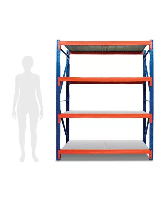 ESTANTE METÁLICO RACK 200X150X50CM 400KG ARMADO RÁPIDO - 2