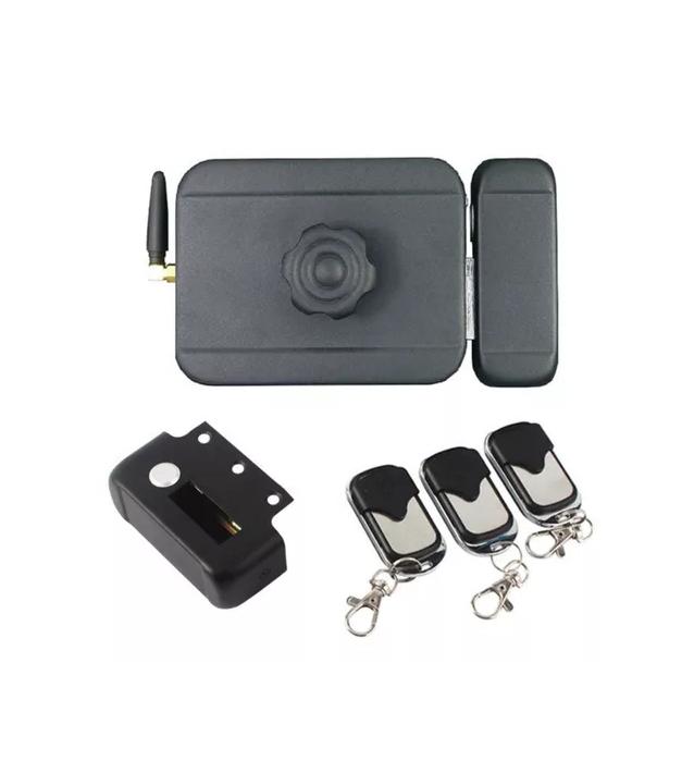 CERRADURA INTELIGENTE INALÁMBRICA DE CONTROL REMOTO 3 LLAVES NEGRA - 3