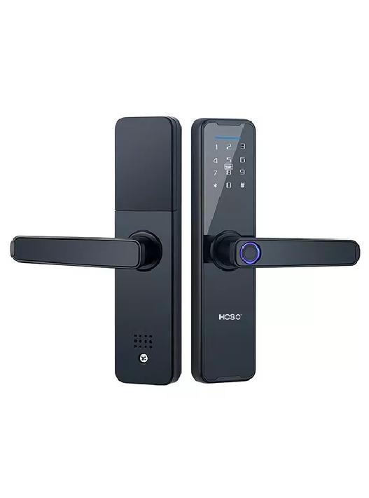 CERRADURA INTELIGENTE DIGITAL ELÉCTRICA TUYA APP CON WIFI NEGRA - 2