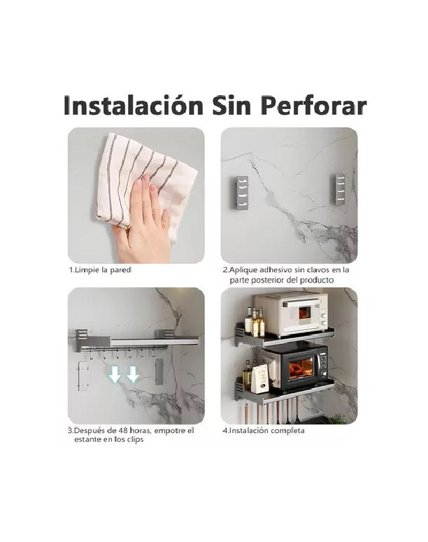 ESTANTE REPISA HORNO MICROONDAS RACK ORGANIZADOR COCINA - 4