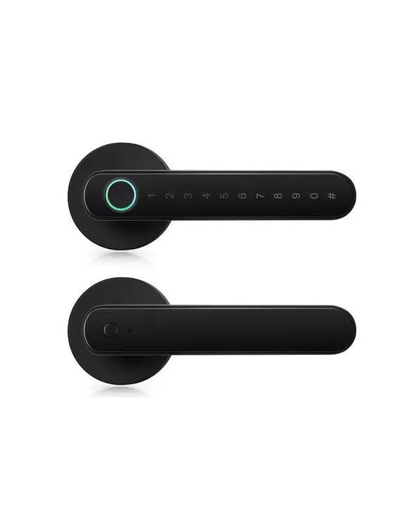 CERRADURA INTELIGENTE BLUETOOTH HUELLA DIGITAL APP NEGRA - 3