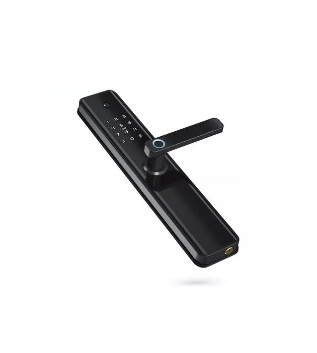 CERRADURA INTELIGENTE TUYA WIFI CON HUELLA DIGITAL Y CÁMARA NEGRA - 1