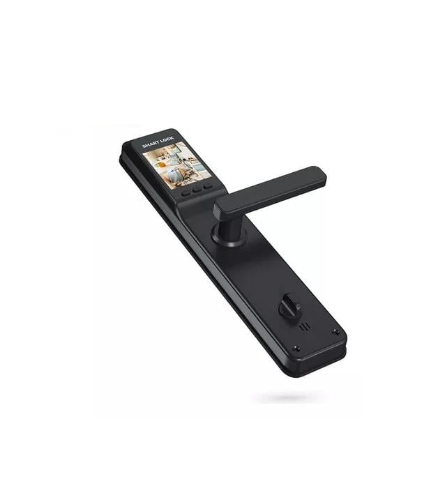 CERRADURA INTELIGENTE TUYA WIFI CON HUELLA DIGITAL Y CÁMARA NEGRA - 2