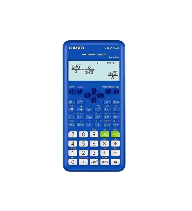 CALCULADORA CIENTÍFICA CASIO FX-82LA PLUS-2, 252 FUNCIONES, COLOR AZUL - 1
