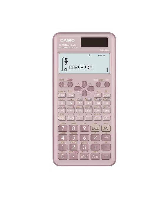 CALCULADORA CASIO FX-991 ES PLUS, 2DA EDICIÓN, COLOR ROSADO - 1