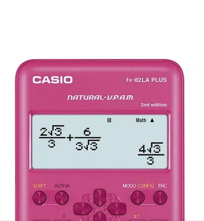 CALCULADORA CASIO CIENTÍFICA FX-82LAPLUS2-PK PLUS, COLOR ROSA - 2