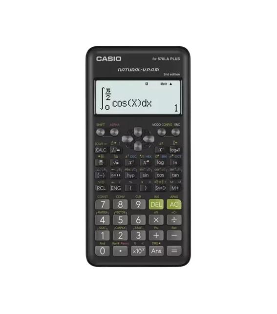 CALCULADORA CASIO CIENTÍFICA FX-570LAPLUS, COLOR NEGRA - 1