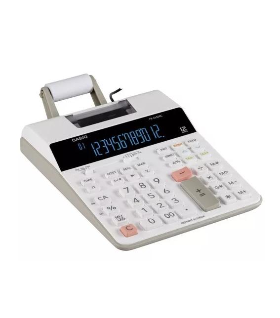 CALCULADORA IMPRESORA CASIO FR2650RC, REIMPRESIÓN, COLOR BLANCO - 2