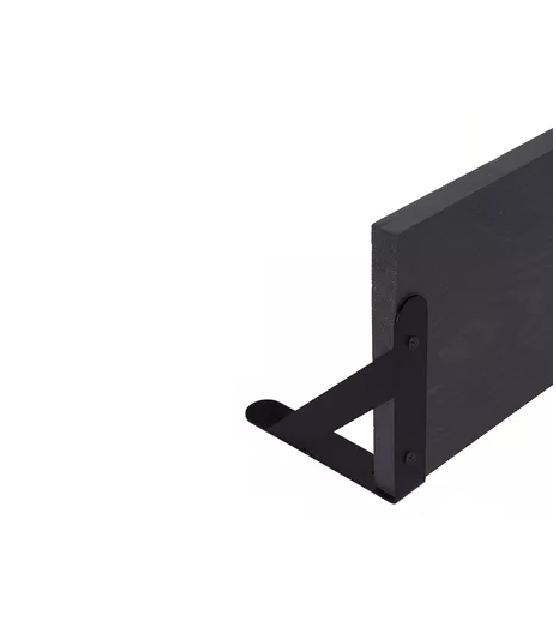 REPISAS FLOTANTES DE MADERA MULTIPROPÓSITO KIT 4 NEGRO - 1