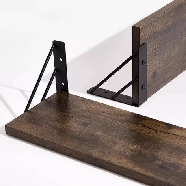 REPISAS FLOTANTES DE MADERA MULTIPROPÓSITO KIT 3 RÚSTICO - 3