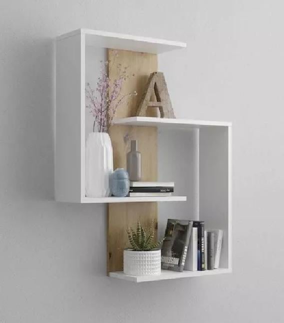REPISA MODERNA MINIMALISTA FLOTANTE BLANCO - 1