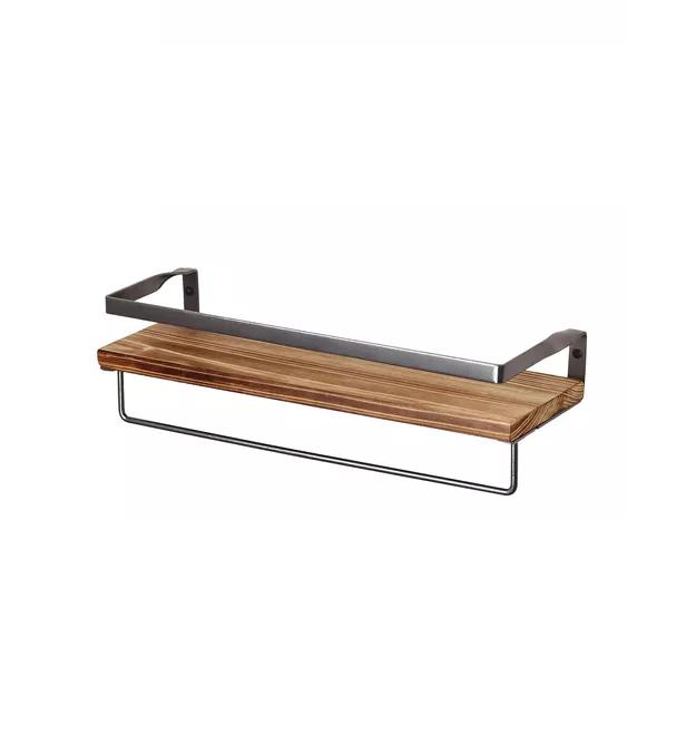 REPISAS FLOTANTES DE MADERA MODERNAS MULTIPROPÓSITO KIT 2 CAFÉ - 1