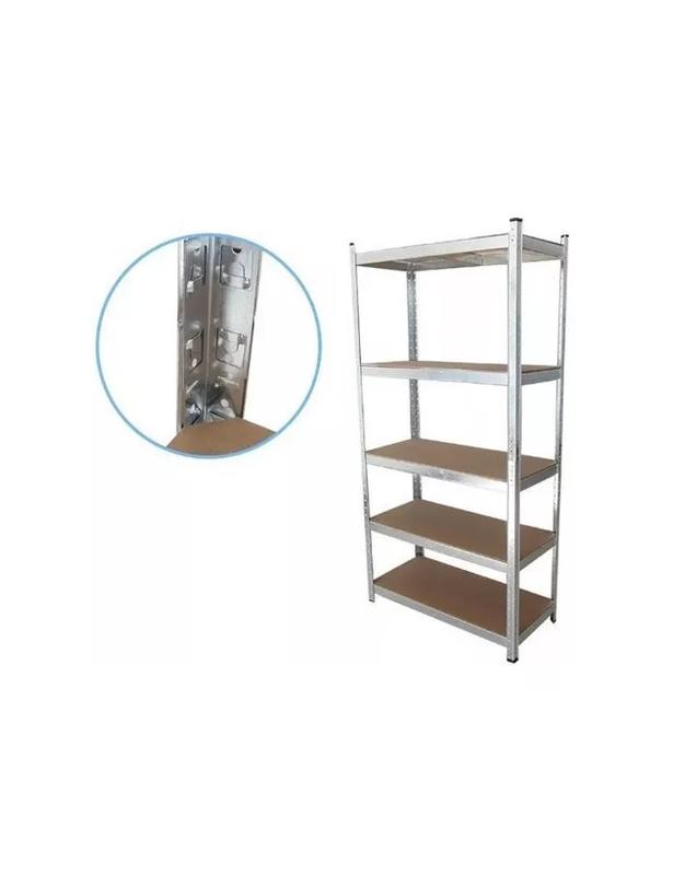 REPISA METÁLICA ARMABLE MECANO 180X90X40CM 350KG PLATEADO - 3