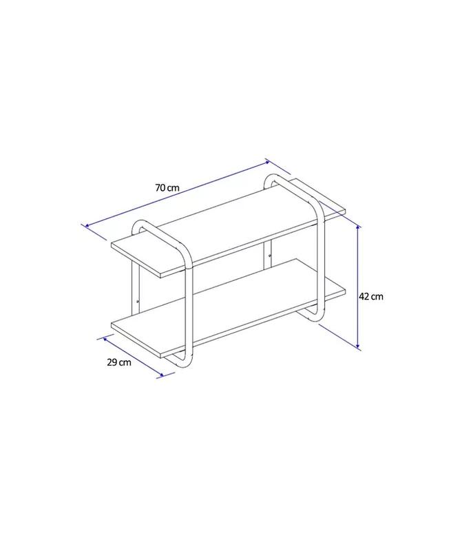 REPISA CONNECT LEGNO NEGRO MATE - 2