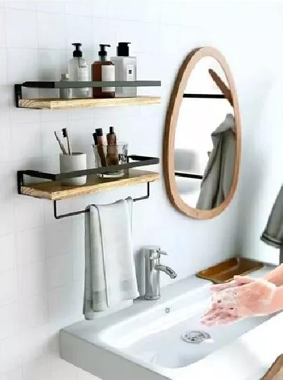 REPISAS FLOTANTES DE MADERA MODERNAS KIT 2 CAFÉ - 2