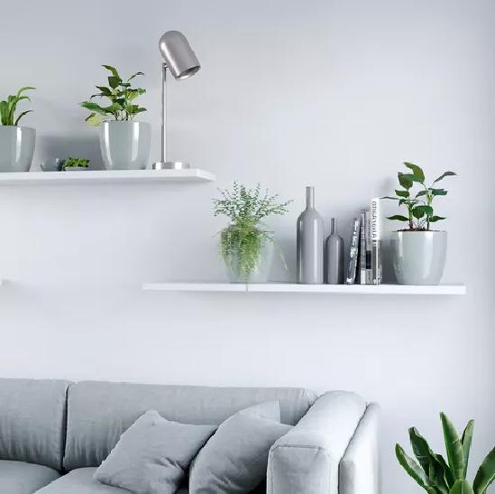 MACETEROS PLÁSTICO 20X22CM AMALFI PACK 2 UNIDADES 5.3L GRIS - 5