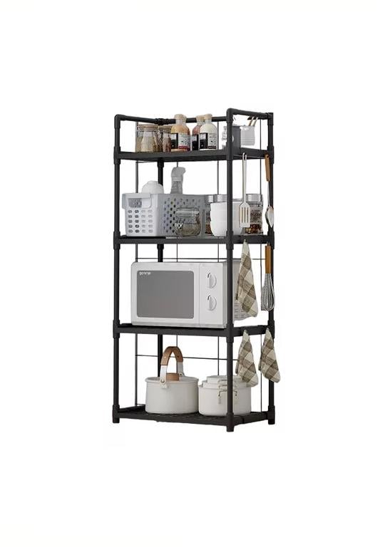 ESTANTE ORGANIZADOR BAÑO COCINA SALA MULTIFUNCIONAL NEGRO - 1