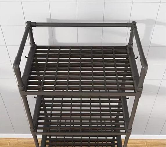 ESTANTE ORGANIZADOR BAÑO COCINA SALA MULTIFUNCIONAL NEGRO - 3
