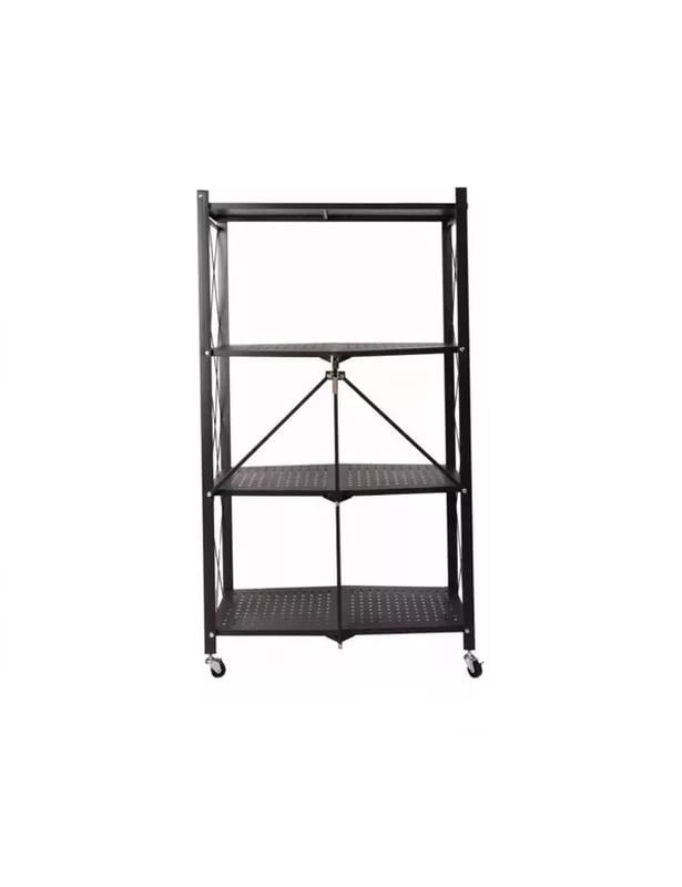 ESTANTE DE 4 NIVELES, REPISA 4 NIVELES COLOR NEGRO - 1