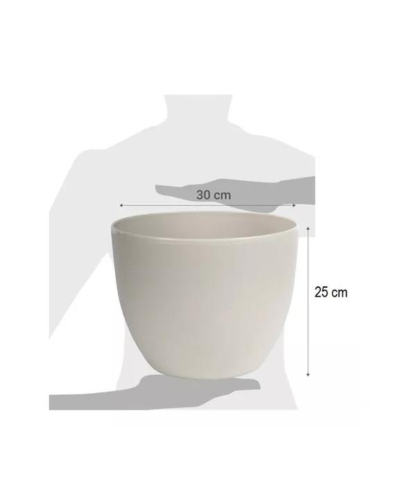 MACETERO PLÁSTICO REDONDO 30CM SIENA JARDINERAS - 3