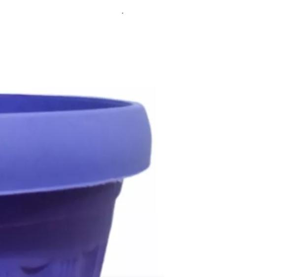 MACETERO REDONDO CON PLATO 30CM MORADO - 2